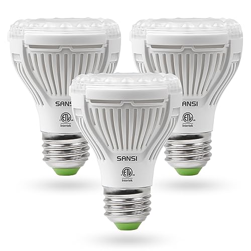 SANSI LED Grow Light Bulbs 3-Pack, 10W Full Spectrum, E26 Base, 4000K - size: 3 Count (Pack of 1)