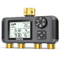 Insoma 4 Zones Sprinkler Timer with Brass Inlet & Outlet, Water Timer for Garden Hose with Auto/Manual/Rain Delay Mode, Hose Timers for Irrigation Watering System for Yard, Lawn, Plant Watering - size: 4 Outlets