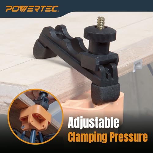 POWERTEC Arachni-Flex Portable Workbench 4x6ft Collapsible Workstand - Heavy Duty Folding Work Table Base, 4500 lbs Capacity 36 Inch Work Height, No Assembly Mobile Work Station w/Carry Strap (71929) - style: 4x6ft Base