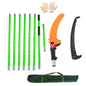 27FT Extendable Pole Saw, Manual Branch Trimmer with Long Handle - size: 27FT Green