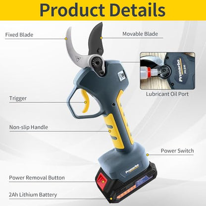 40mm Cordless Pruning Shears Tool Only, Compatible with Makita - style: PR-E40-Body