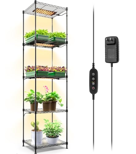 Barrina CX83 Plant Shelf with Grow Light, 5-Tier 40W, 15.7x11.8x59.1IN - color: 3 Spectrum-CX83, size: 15.7x11.8x59.1IN