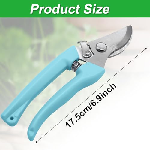 Garden Flower Shears, Blue Handle, 6.9 inches - style: Blue-1 Pcs