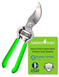 GARDEN GURU Classic Bypass Pruning Shears Clippers – Heavy Duty Forged Steel Garden Pruners – Safety Lock – Non Slip Comfort Grips – Cuts up to 1” Diameter – Professional Bypass Pruners for Gardening - size: 1 Pack, style: Bypass Pruner