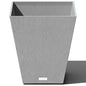 Veradek Pure Series Nobleton Planter - Tapered Square Outdoor Planter - color: Gray, size: 18 inch