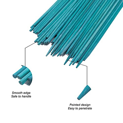 GAGINANG Green Bamboo Plant Stakes, 25 Pcs 18 Inches Floral Support Sticks - size: 18 inch Pack of 25