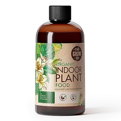 Organic Indoor Plant Food, Nutrient-Rich Formula for Houseplants, 8oz - size: 8 ounces