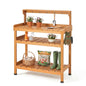 Frogprin Potting Bench Table, Extra-Large Outdoor Garden Potting Bench-HDPS