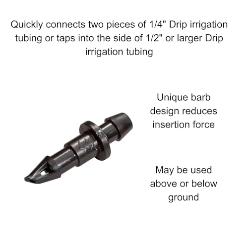 Rain Bird BC25/10PS Drip Adapter Fitting, 1/4", 10-Pack - size: 10 Pack