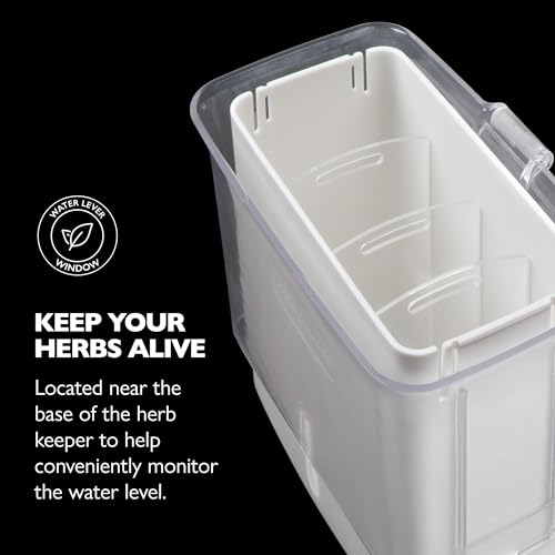 Cole & Mason Fresh Herb Keeper - Acrylic Storage Container for Refrigerator - Storage for Herbs & Vegetables for Fridge - Fresh Herb Keeper - size: Fresh Herb Keeper