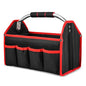 HAUTMEC 13 Inch Tool Bag, Foldable Open Top Tool Bag with Stiff Frame, Heavy-Duty Tool Tote with Padded Handle, Water-Resistant Base, Portable Tool Organizer for DIY & Jobsite Use – TB0001 - size: 13-Inch, style: Foldable
