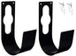 2 Pack Garden Hose Hanger Wall Mount Heavy Duty Hose Holder Hook Use for 150foot Hose (Large, Black) - size: 2 Pack Large