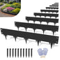 41.6FT Metal Landscape Edging, 10-Pack 50"L x 7"H Rust-Proof Border - color: 7In Tall, size: 10 Pack
