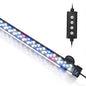 hygger 24/7 Mode Submersible Aquarium LED Light, Full Spectrum Hidden Fish Tank Light with 3 Rows Beads 7 Colors Auto On Off Sunrise-Daylight-Moonlight, Adjustable Timer Brightness - size: 23.4in 14W