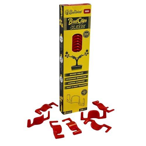 BudTrainer BudClips for Low Stress Plant Training, Red, 40-Pack - color: Red, size: 40pk