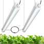 JESLED Waterproof T8 Grow Lights, 2FT 5000K Full Spectrum Daylight, 2Packs - size: 2FT×2P