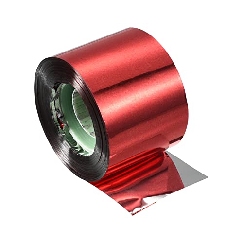 PATIKIL Bird Reflective Scare Tape, 328ft x 1.9" PET Double Sided Repelling Ribbon Keep Away Bird for Garden Farm Home, Red