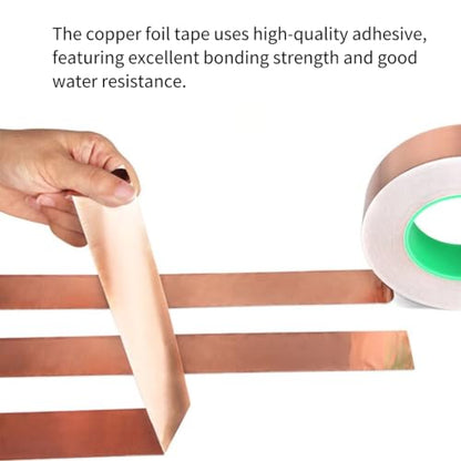 Double-Sided Conductive Copper Foil Tape 2" x 33Ft, 2 Mil，1-Pack - size: 1.97 Inch*2mil*32.8 FT
