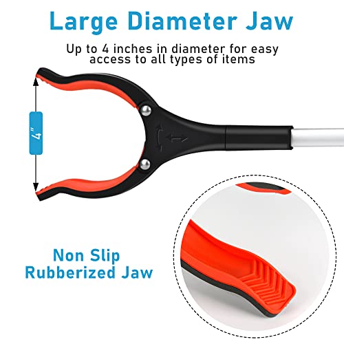 Grabber Reacher Tool, Orange, 32", Foldable - color: Orange1