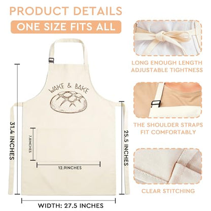 Sourdough Apron Gifts for Bakers, Adjustable Apron, Gifts for Bread Bakers, Perfect for Baking Cooking - color: Style-5
