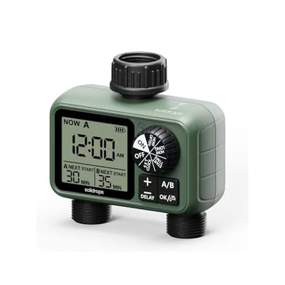 Garden Hose Sprinkler Timer 1 or 2 Outlet Programmable Controller - style: 2-Zone
