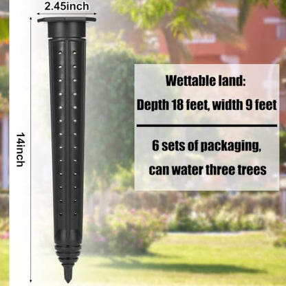 Briwooody 6 Pack Garden Watering Stake Deep Root Irrigation Spike, 14 Inch - size: 14 Inch