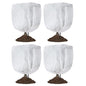 Garutom 4-Pack Plant Covers Freeze Protection 30" x 39" 2.2 oz, Frost Cloth Plants Jacket Drawstring Tree Cover for Outdoor Plants, Shrub Potted Plants Winter - size: 30"W x 39"H/4P