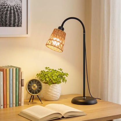 Boho Black Floor Lamp for Living Room,Bulb Included - color: Black-1