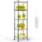 FREELICHT Plant Stand with Grow Light 5-Tier, 4×10W 5000K, 15.7x11.8x61.5IN - size: 15.7x11.8x61.5IN