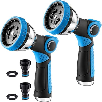 Garden Hose Nozzle High Pressure Leak Proof Spray Water Hose Nozzle Sprayer - color: Blue&Blue