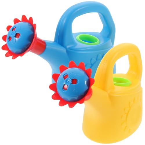 NUOBESTY Chicken Watering can Toys for Kids Bath and Outdoor Play Early Educational Small Watering Pot for Home and School 2-Pack Small Plastic Water Sprinkler can