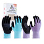 HandLove Gardening Gloves Women,Nitrile-Coated,6 Pairs,Small, Blue&Purple - color: Blue&purple, size: Small(6 Pairs)
