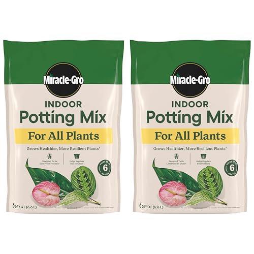 Miracle-Gro Indoor Plant Grow, Feed & Protect Houseplant Care Bundle - size: 6 qt (2-Pack)