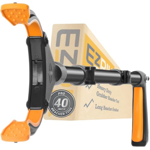 EZPIK Pro 40" Extended Grabber Reacher Tool for Elderly, Trash Hand Grabber Pickup Sticks for Seniors, Foldable Gripper Claw Pickup Tool, Hand Extension Magnetic Folding Tongs - color: Black, size: 40" - 1 PK