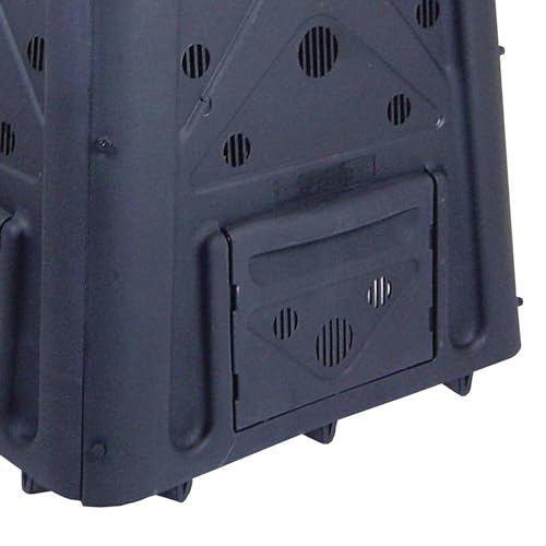 Redmon Outdoor Compost Bin with Lift Off Lid, 65 Gallon, Black