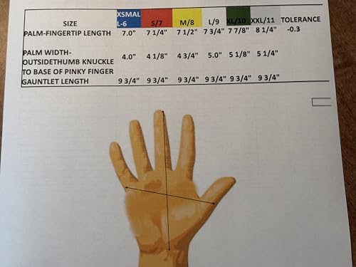 Leather Gardening Gloves by Fir Tree. Premium Goatskin Gloves With Cowhide Suede Gauntlet Sleeves. Perfect Rose Garden Gloves. XL - Men's and Women's Sizes. (See Size Chart Photo) - size: X-Large (Pack of 1)