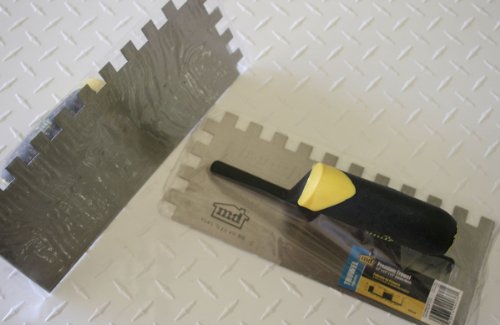 M-D Building Premium Square Notch Trowel, Tile Install Tool, 1/2in - size: 1/2 in x 1/2 in x 1/2 in