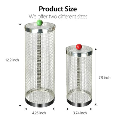 4PCS Underground Worm Composting Bin, Small Round Metal Stainless Steel