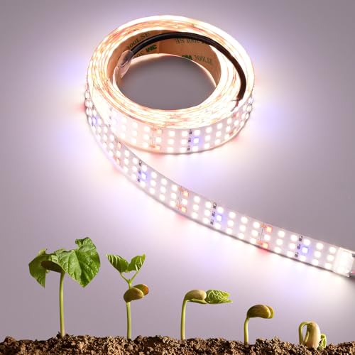 6.6FT/2M LED Plant Grow Light Strip 24V 55W 840LEDs - size: 6.6FT