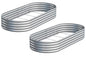 2PCS 6x3x1ft Galvanized Metal Raised Garden Bed Kit,Outdoor Planter Box Vegetables,Flowers,Herbs Durable Rust-Resistant Patio Gardening Beds - size: 6x3x1(2PCS)