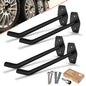 4 Pack 10-Inch Heavy Duty Garage Hooks, Tire Wall Mount, Black - color: 4 Pack – Black