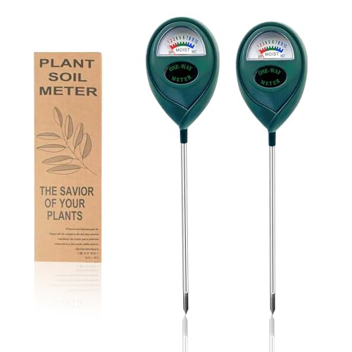 2 Pcs Green Soil Moisture Meter, Plant Water Meter, Moisture Meter for Plants, Soil MoistureTester, Soil Water Gauge for Plants, Plant Moisture Monitor No Battery Needed (Green 2 Pcs) - color: Green 2 Pcs