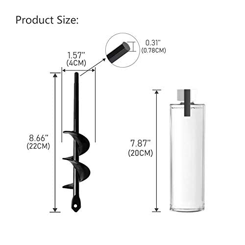 Garden Tools Bulb Planter Auger Drill Bit for Planting 1.57x8.66 Inches - size: 1.57” x 8.66”