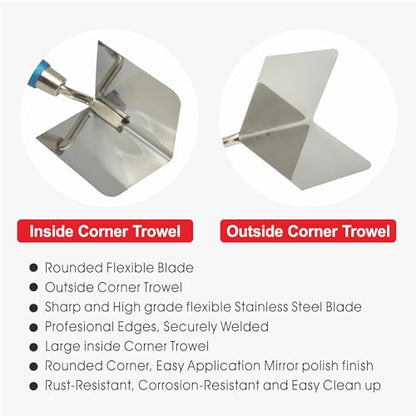 Hanroy 2 Pieces Drywall Corner Tool Set