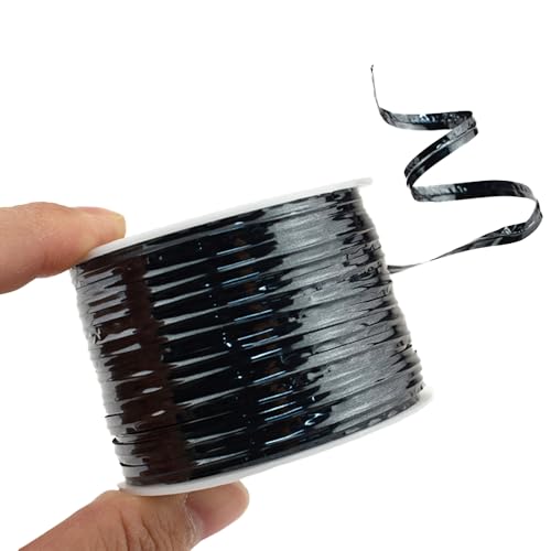 HAHIYO 100Yards/300Feet/91M Black Metal Twist Ties Bread Candy Coffee Bag Ties Plant Garden Twist Ties for Cellophane Treat Bag Gift Wraping Bag Plastic Bag Halloween Party Cake Present Art Craft - color: Black, size: 100Yards/300Feet/91M