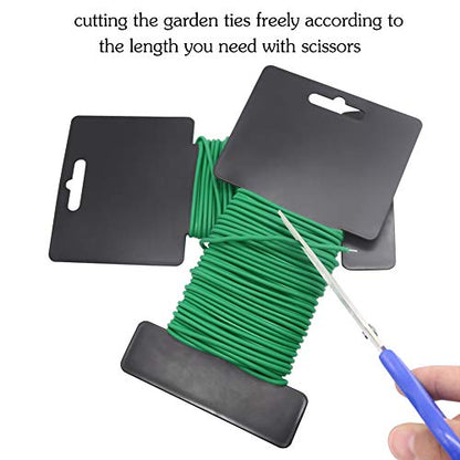 Shintop 3.5mm Plant Ties, 2PCS Reusable Garden Twist Tie for Gardening - color: Green, size: 3.5mm
