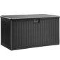 YITAHOME XL 180 Gallon Large Deck Box - color: Black, size: 180 Gallon
