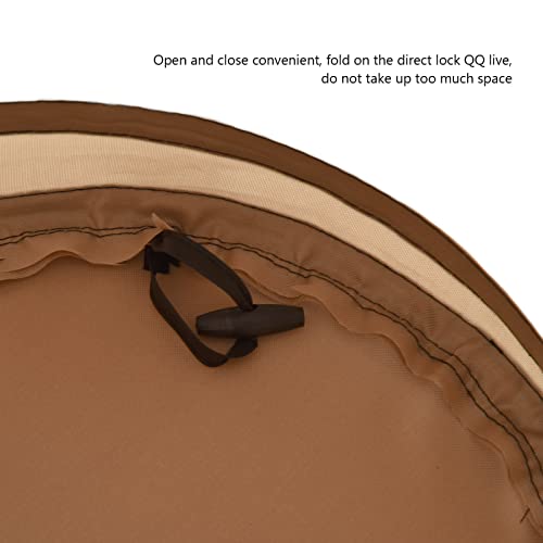 Collapsible Leaf Trash Can 37.8L Capacity Handle Locking Mechanism Outdoor Yard Garden Campsite Debris Bin 90% Cleanup Foldable Storage for Lawn Cleanup Leaf Collection