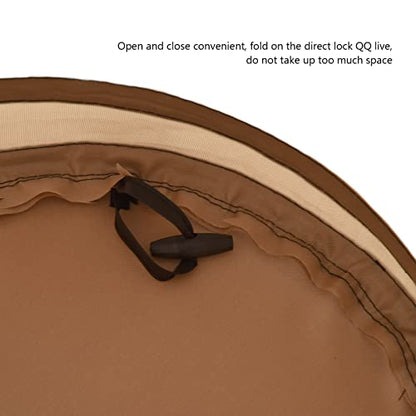 Collapsible Leaf Trash Can 37.8L Capacity Handle Locking Mechanism Outdoor Yard Garden Campsite Debris Bin 90% Cleanup Foldable Storage for Lawn Cleanup Leaf Collection