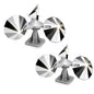 2 Pack Bird Scare Reflective Device with ABS Base for Outside - size: 2P